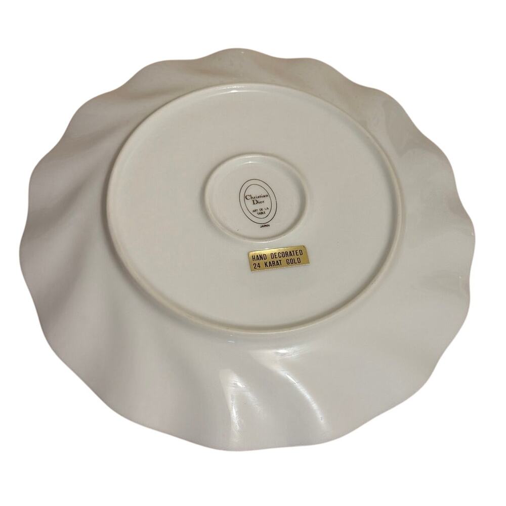 Christian Dior Art De La Table Swirl Plate, Vintage - Picture 3 of 4